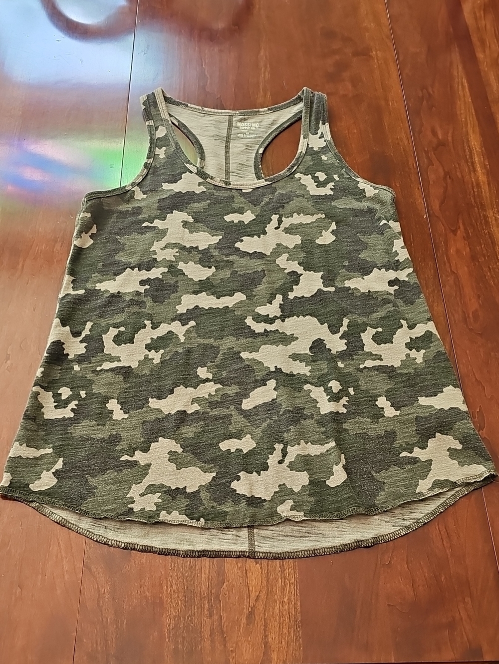 Mossimo Supply Co. Women's Green Camo Racerback Tank